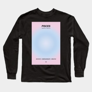 Pisces Zodiac Sign Astrology Long Sleeve T-Shirt